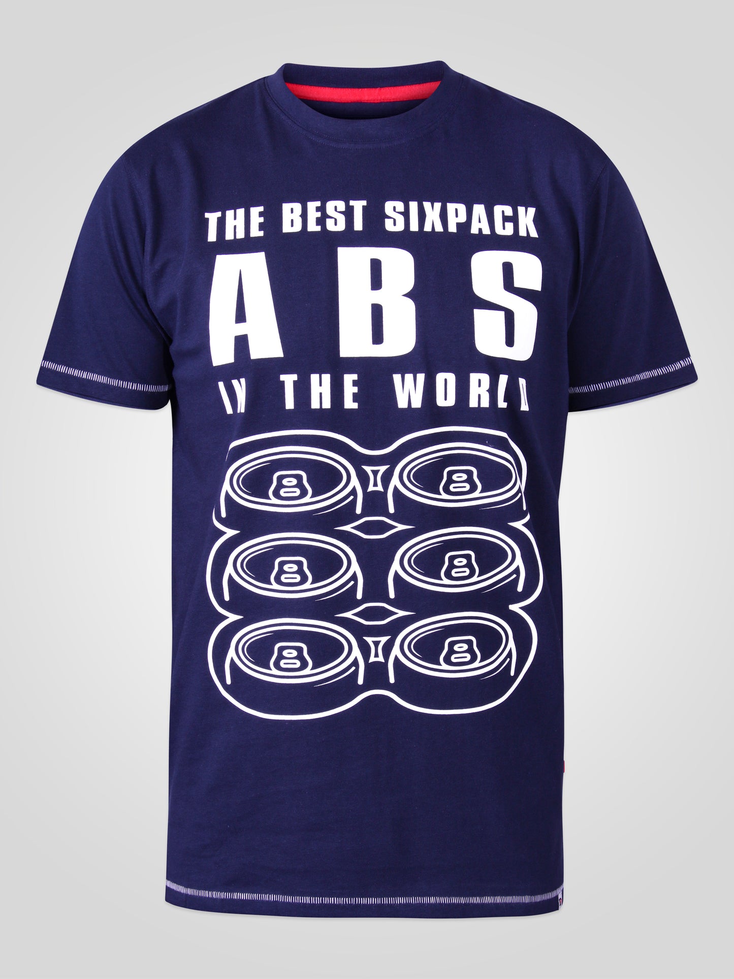 MARCO -D555 Navy Blue D555 Best Sixpack Abs Crew Neck Printed T-Shirt