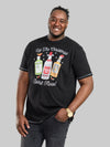 SPIRIT -D555 Black Christmas Spirit Printed T-Shirt