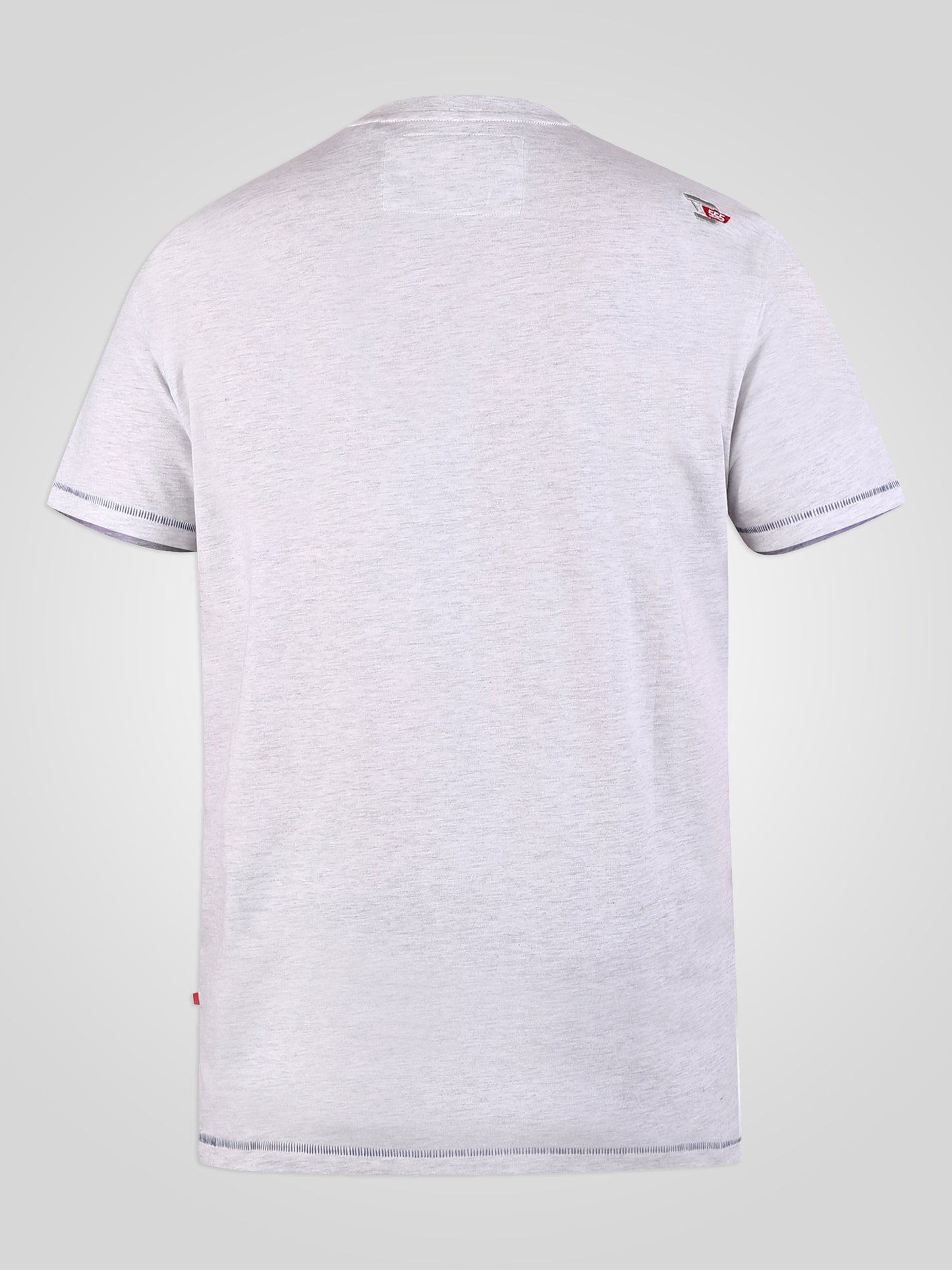 LANGDON-D555 Off White Marl Ride Wild Motorbike Printed T-Shirt
