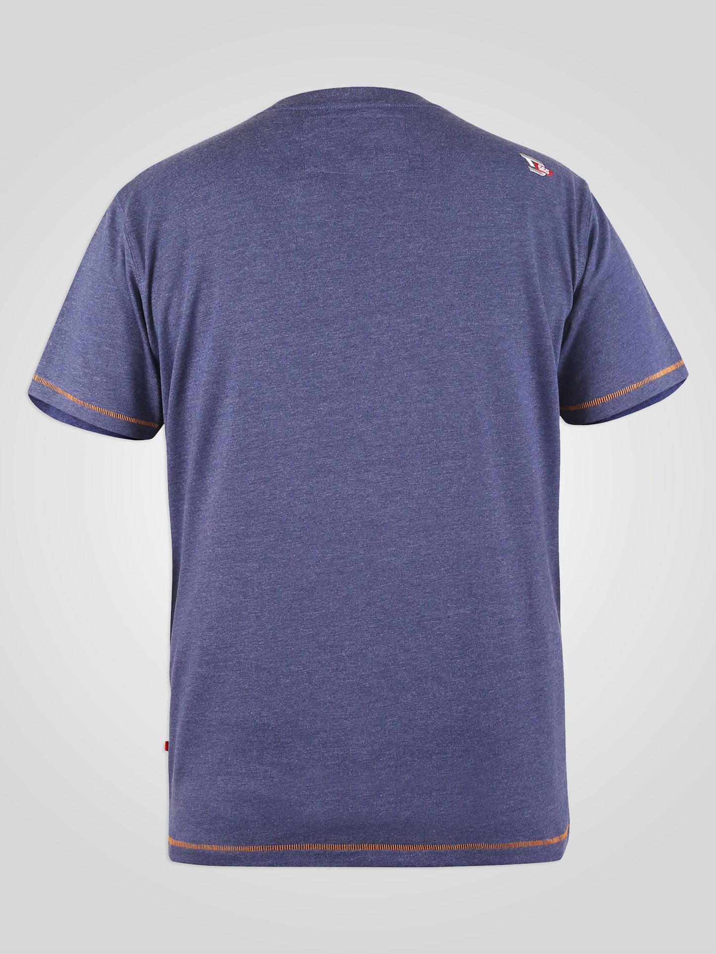 BEESTON-D555 Navy Blue Marl Vintage Cars Outline Printed T-Shirt