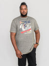 PADDINGTON -D555 Khaki Green Twist Extreme Ski Printed T-Shirt