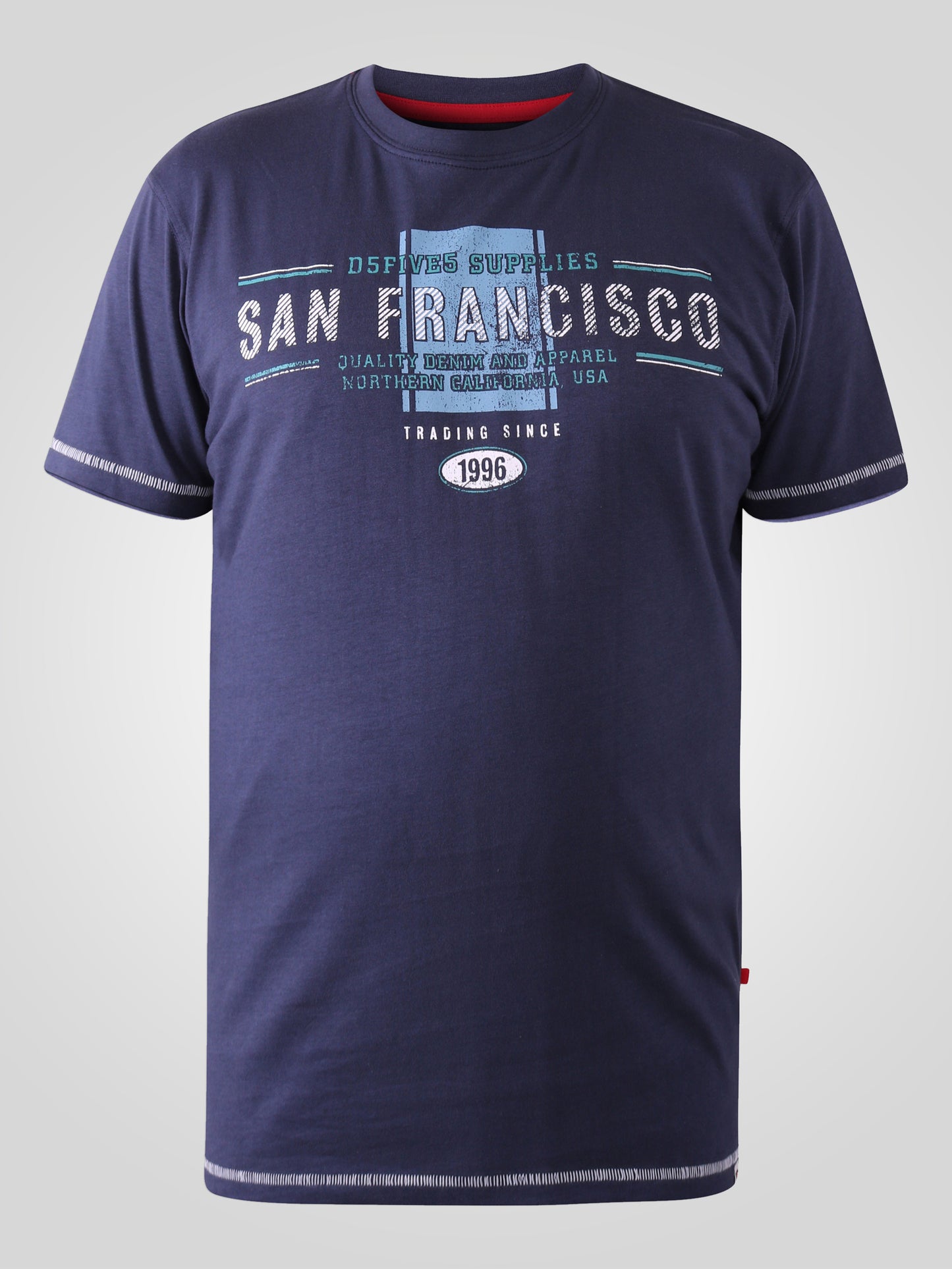 WANSTEAD -D555 Navy Blue San Francisco Printed T-Shirt