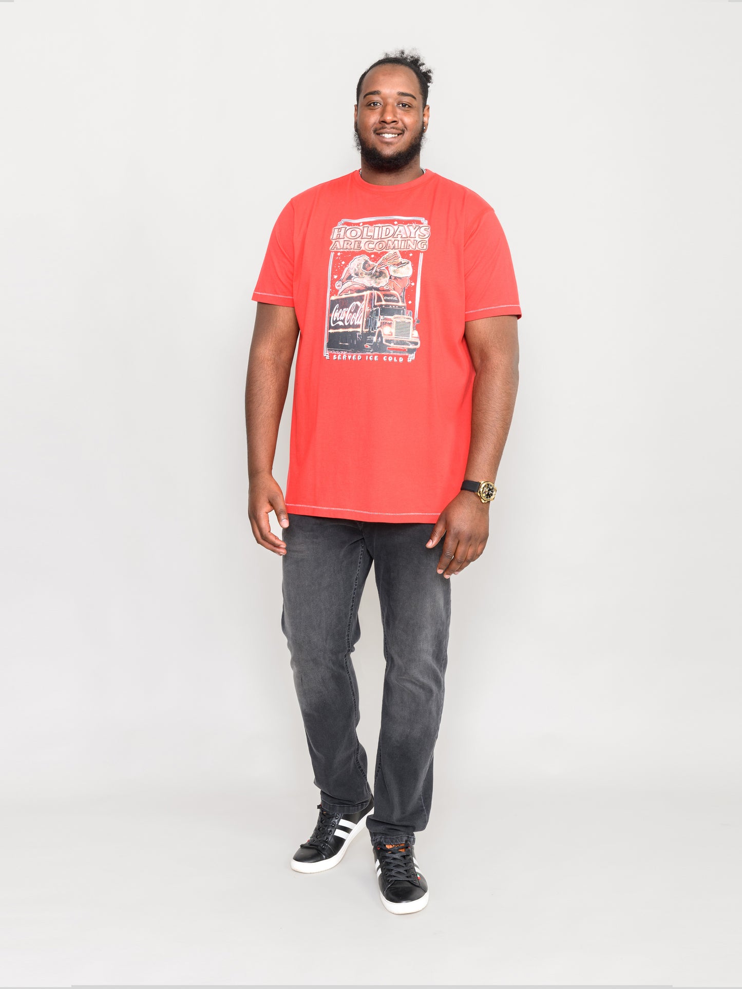 DALTON -D555 Red Official Licensed Coca-Cola Christmas Printed T-Shirt