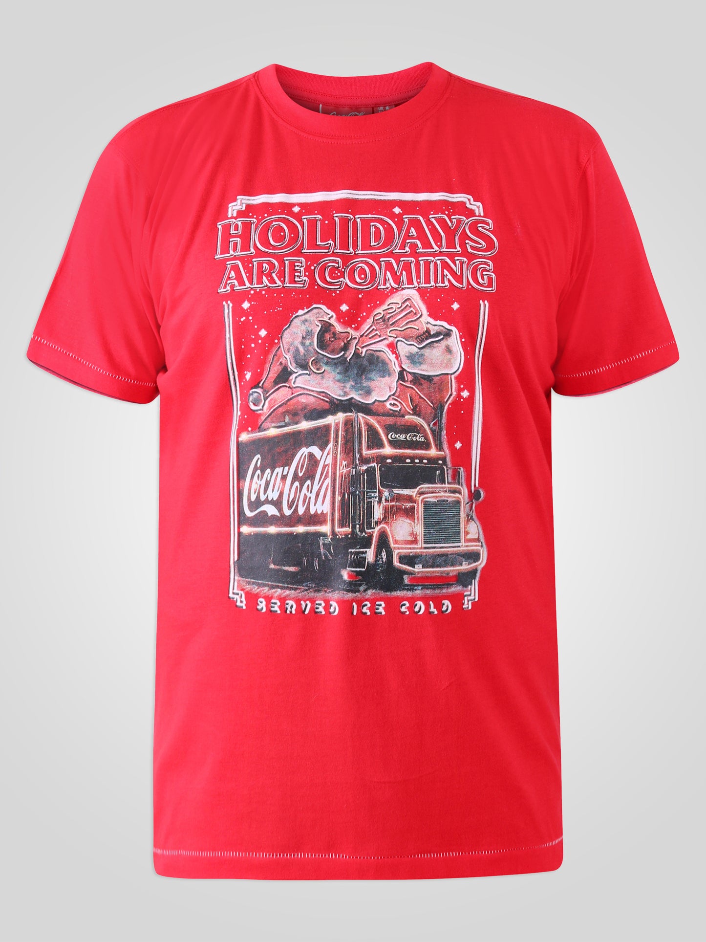 DALTON -D555 Red Official Licensed Coca-Cola Christmas Printed T-Shirt