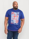 GOAL -D555 Royal Blue Coming Home England Football Printed T-Shirt