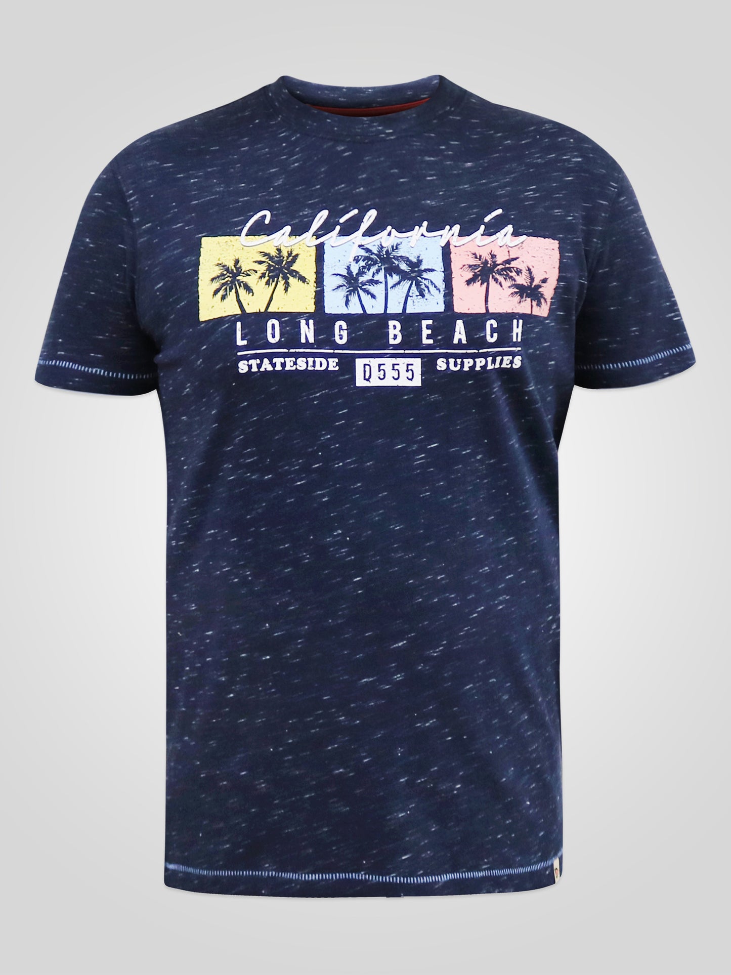 THORNDON -D555 Navy Reno California Long Beach Printed T-Shirt