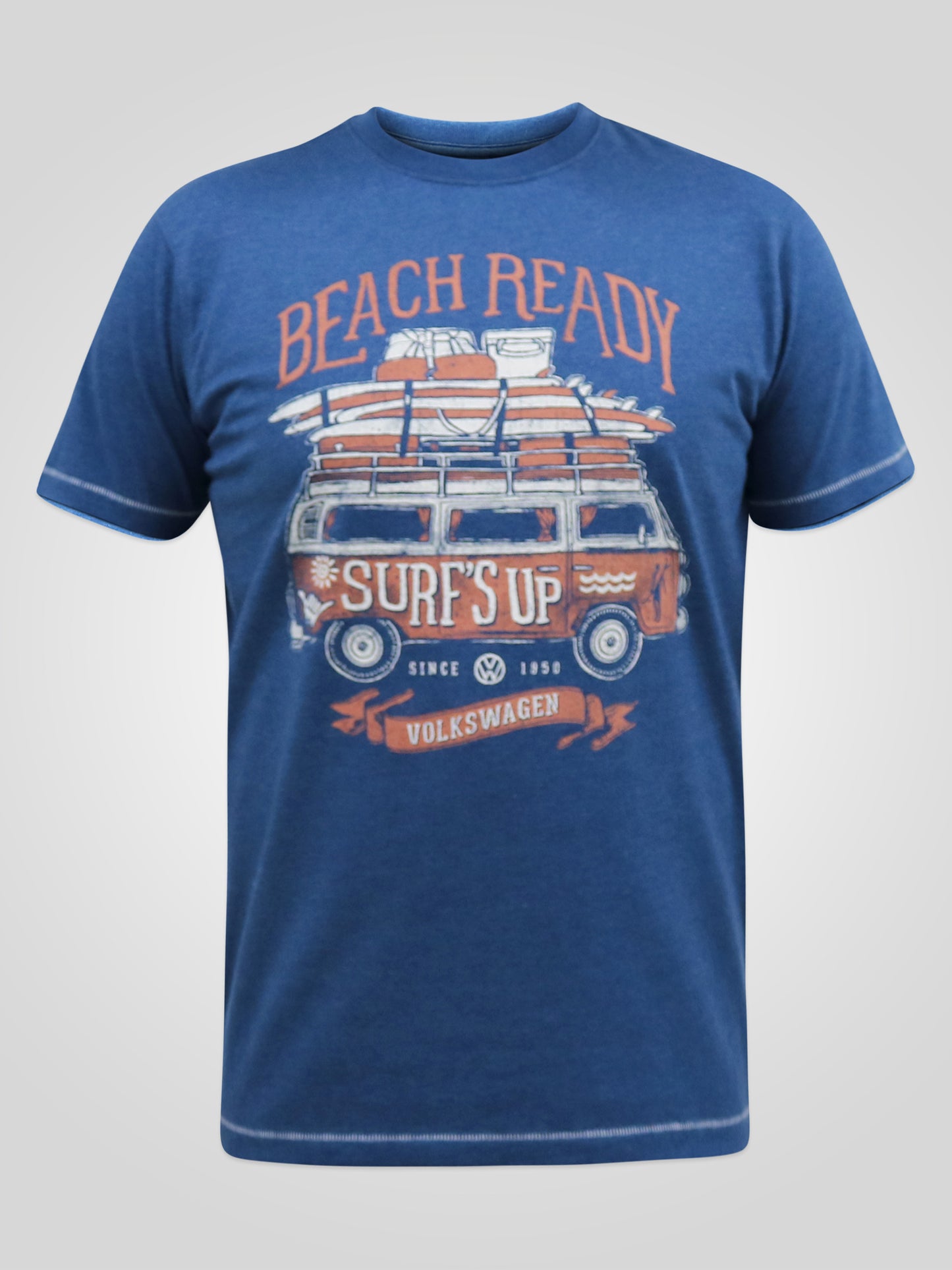 TAVISTOCK -D555 Navy Blue Official Licensed VW Surf's Up Printed T-Shirt