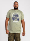 HIBBERT -D555 Khaki Green Official Licensed Jeep Printed T-Shirt