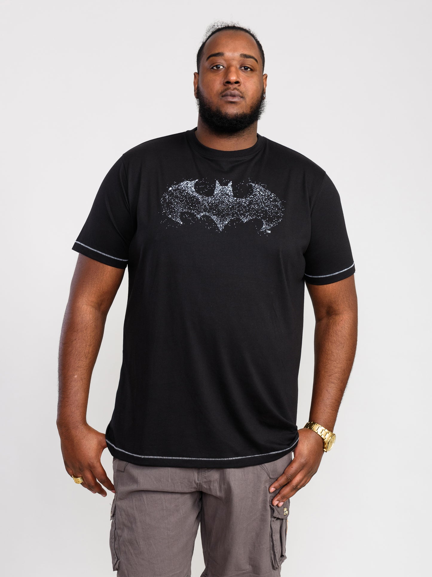 ROBIN -D555 Black Official Licensed Batman Printed Crew Neck T- Shirt