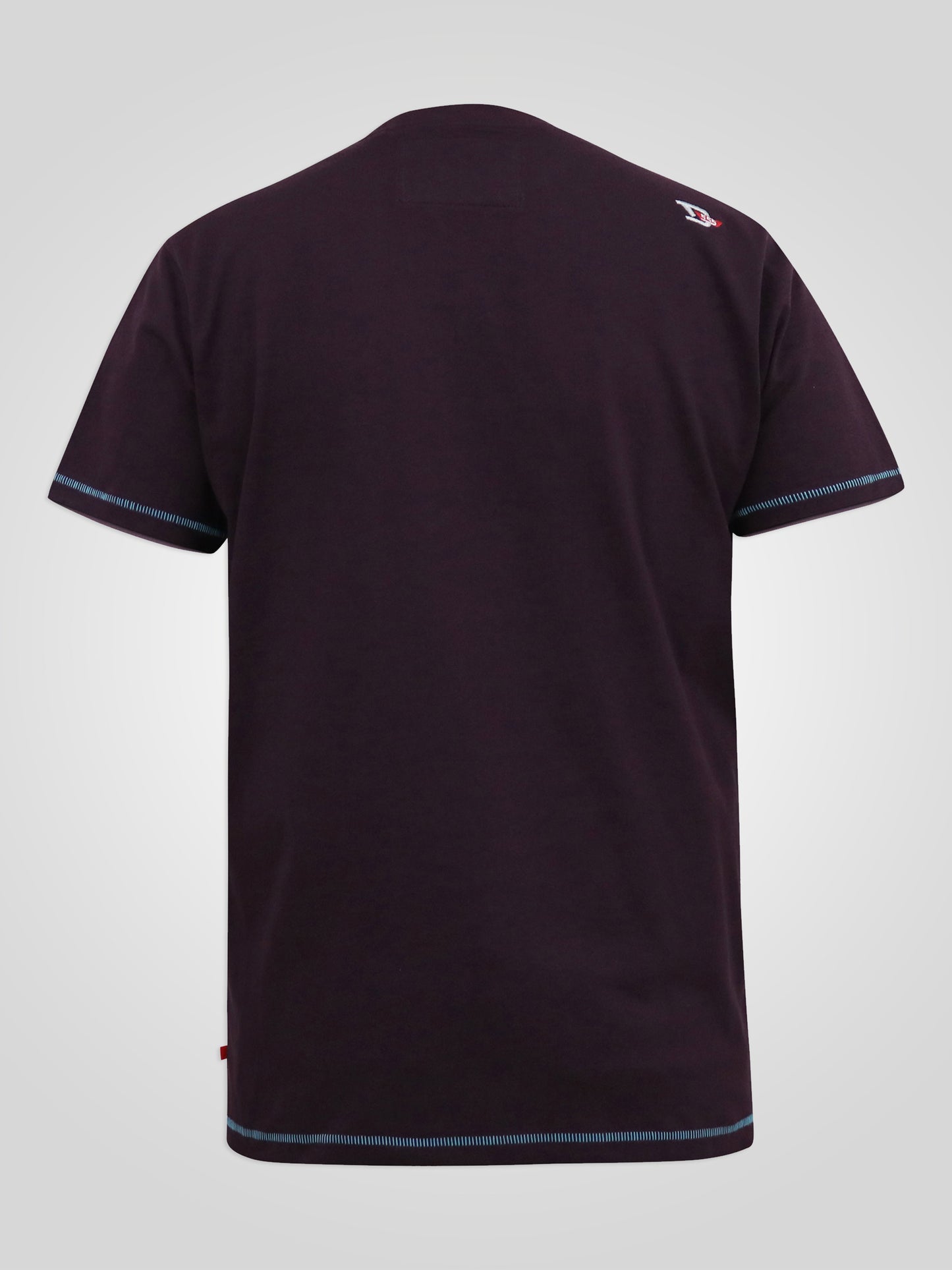 NOVA -D555 Plum Cali Surf Printed Crew Neck T-Shirt