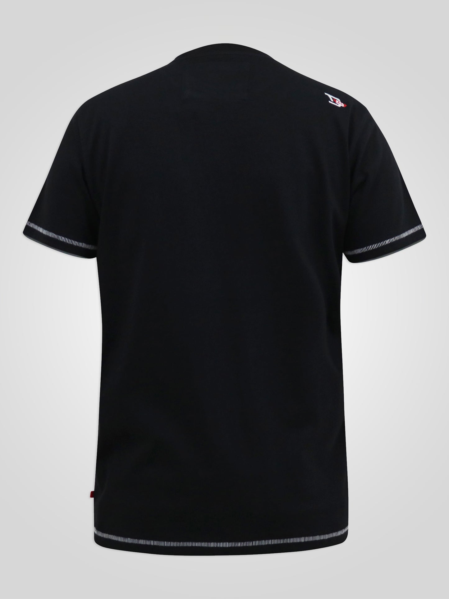 BENNY -D555 Black La Camo Printed Crew Neck T-Shirt