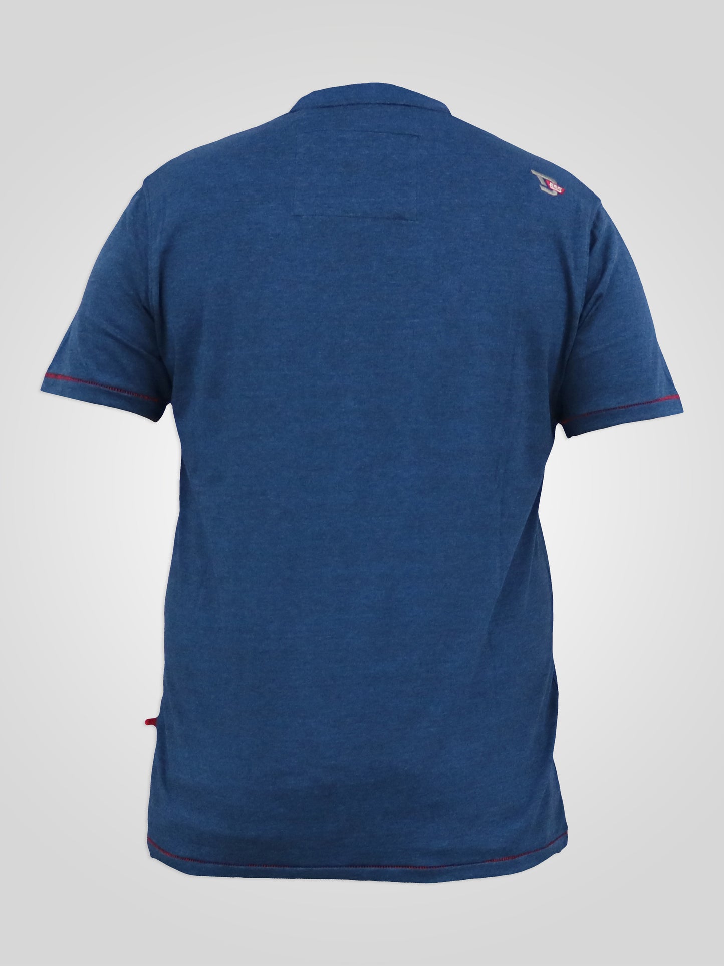 BRADFORD -D555 Navy Blue Twist Skeleton Biker Printed Crew Neck T-Shirt