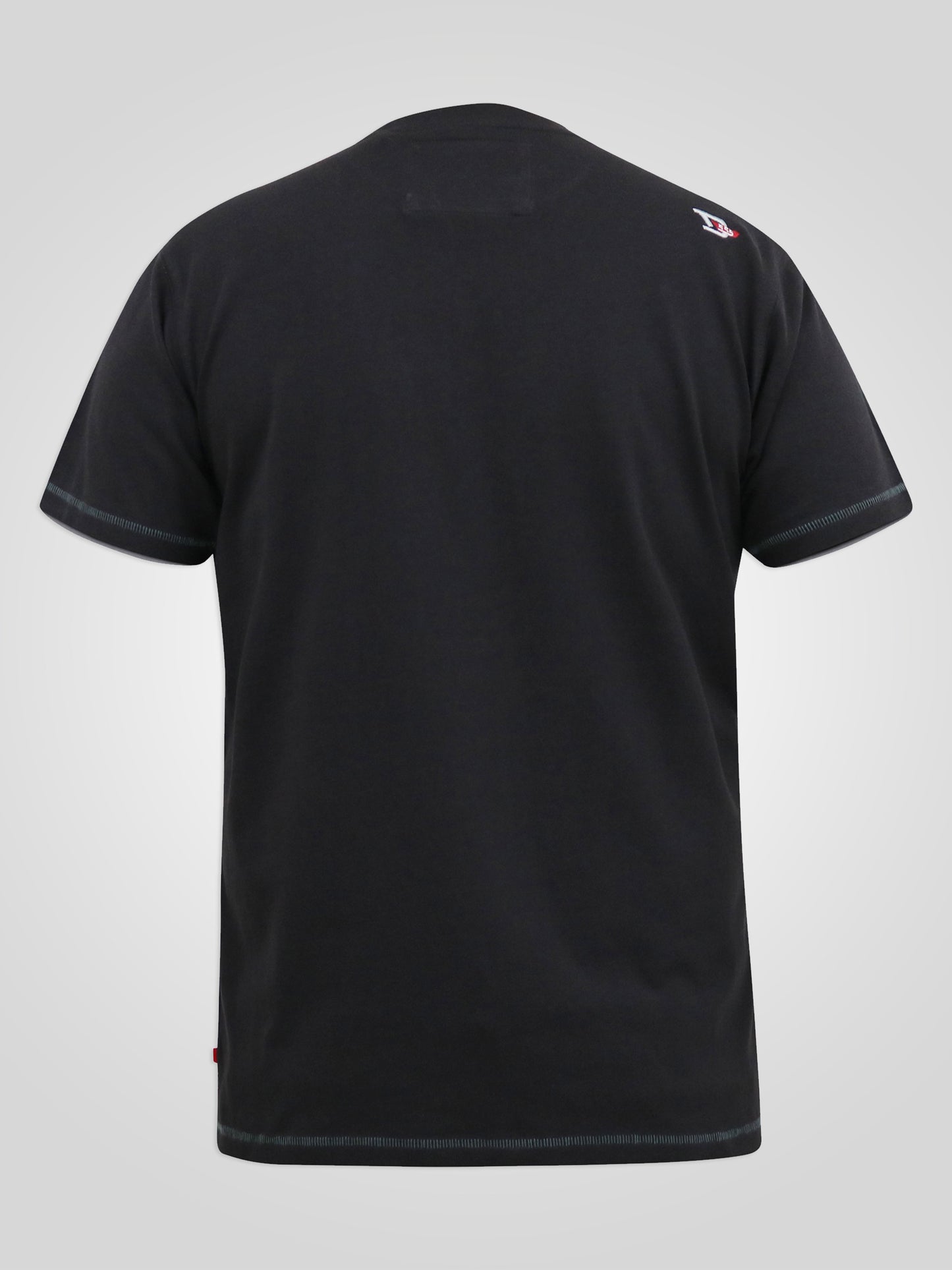 CORTEX -D555 Washed Black California Snake Printed Crew Neck T-Shirt