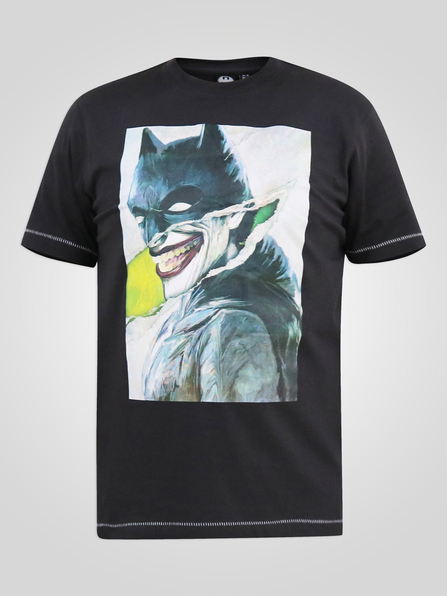 MARTIN -D555 Washed Black Official Licensed Batman Printed T-Shirt