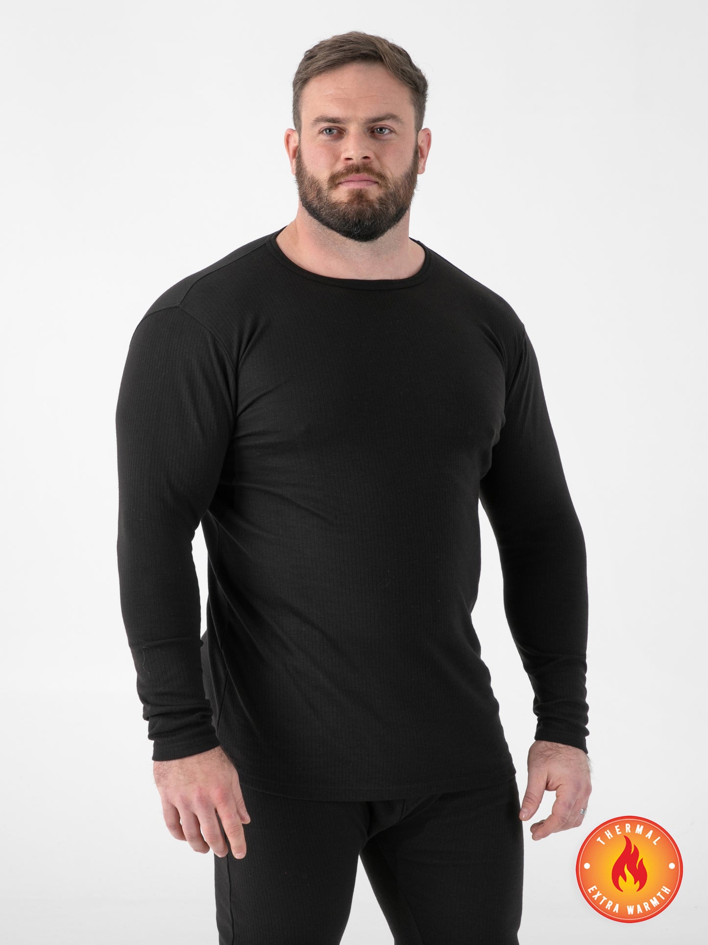 EXETER -D555 Black Thermal Long Sleeve T-Shirt
