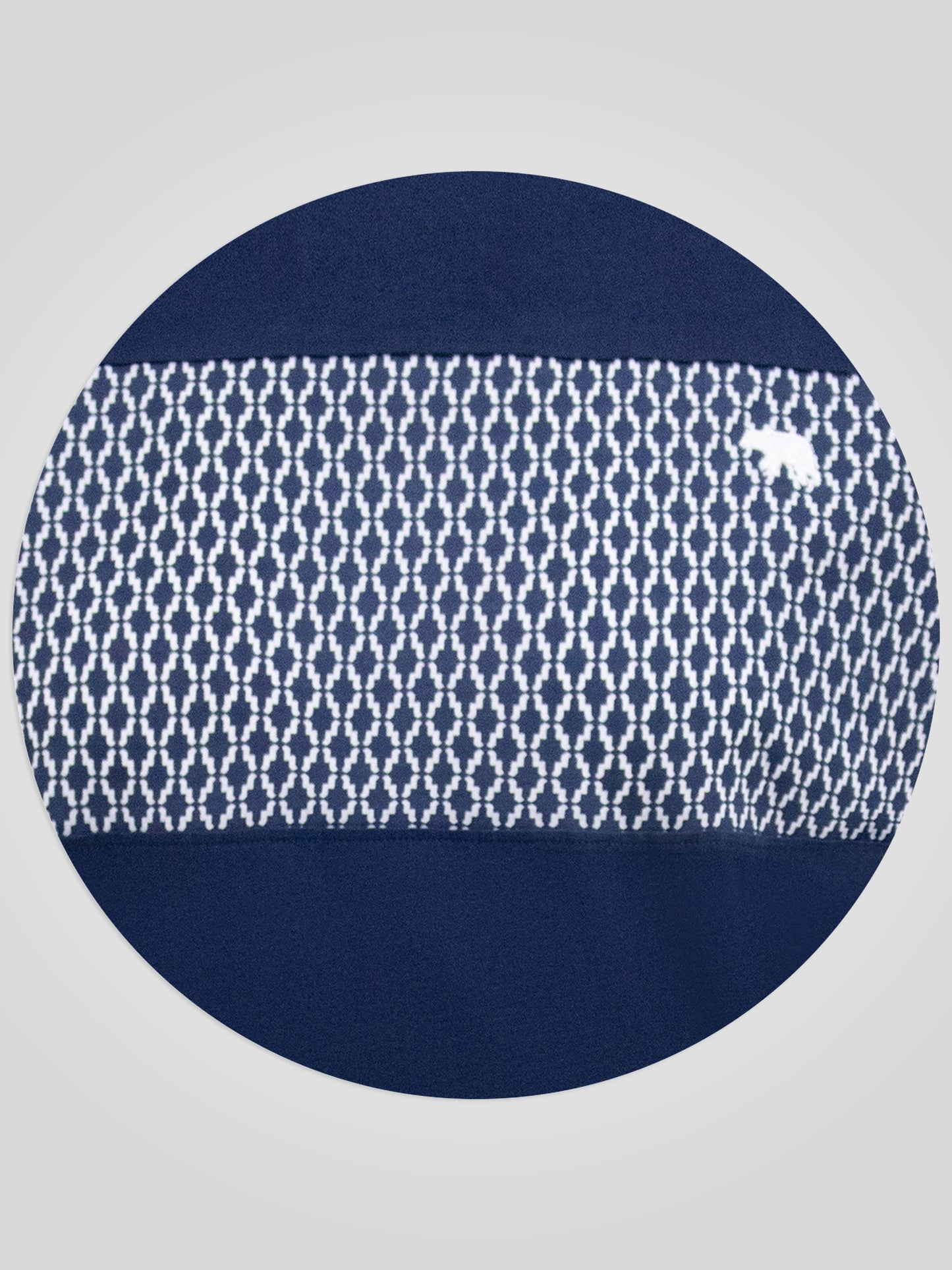 SWANSEA -D555 Navy Blue Cut and Sew Crew Neck T-Shirt