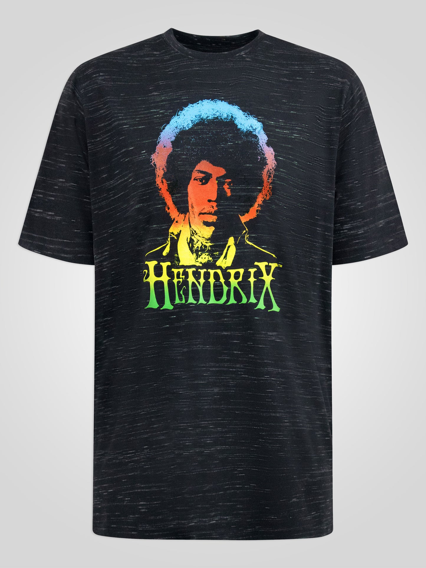 HENDRIX -D555 Black Reno Official Licensed Jimi Hendrix Print Crew Neck T-Shirt
