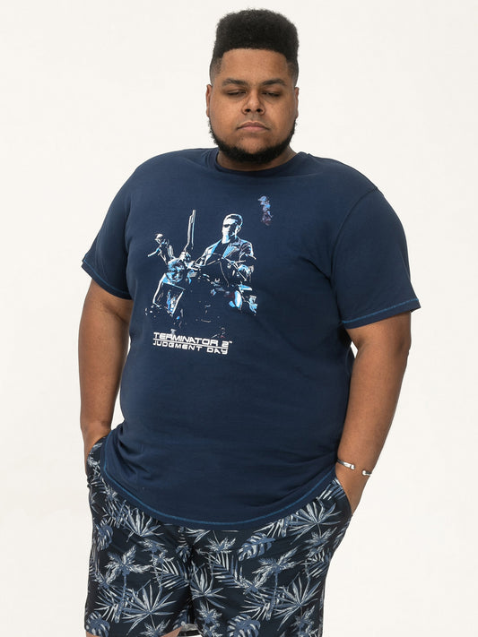 CAMERON -D555 Dark Navy Blue Official Licensed Terminator Printed T-Shirt