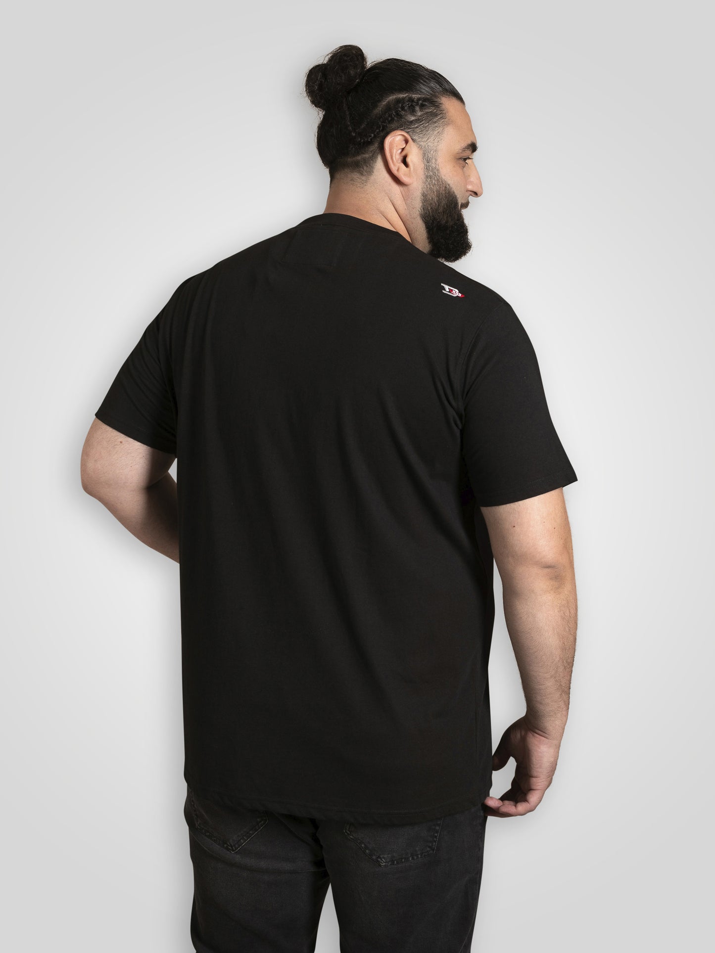 GINZA -D555 Black Tokyo with Dragon Printed Crew Neck T-Shirt