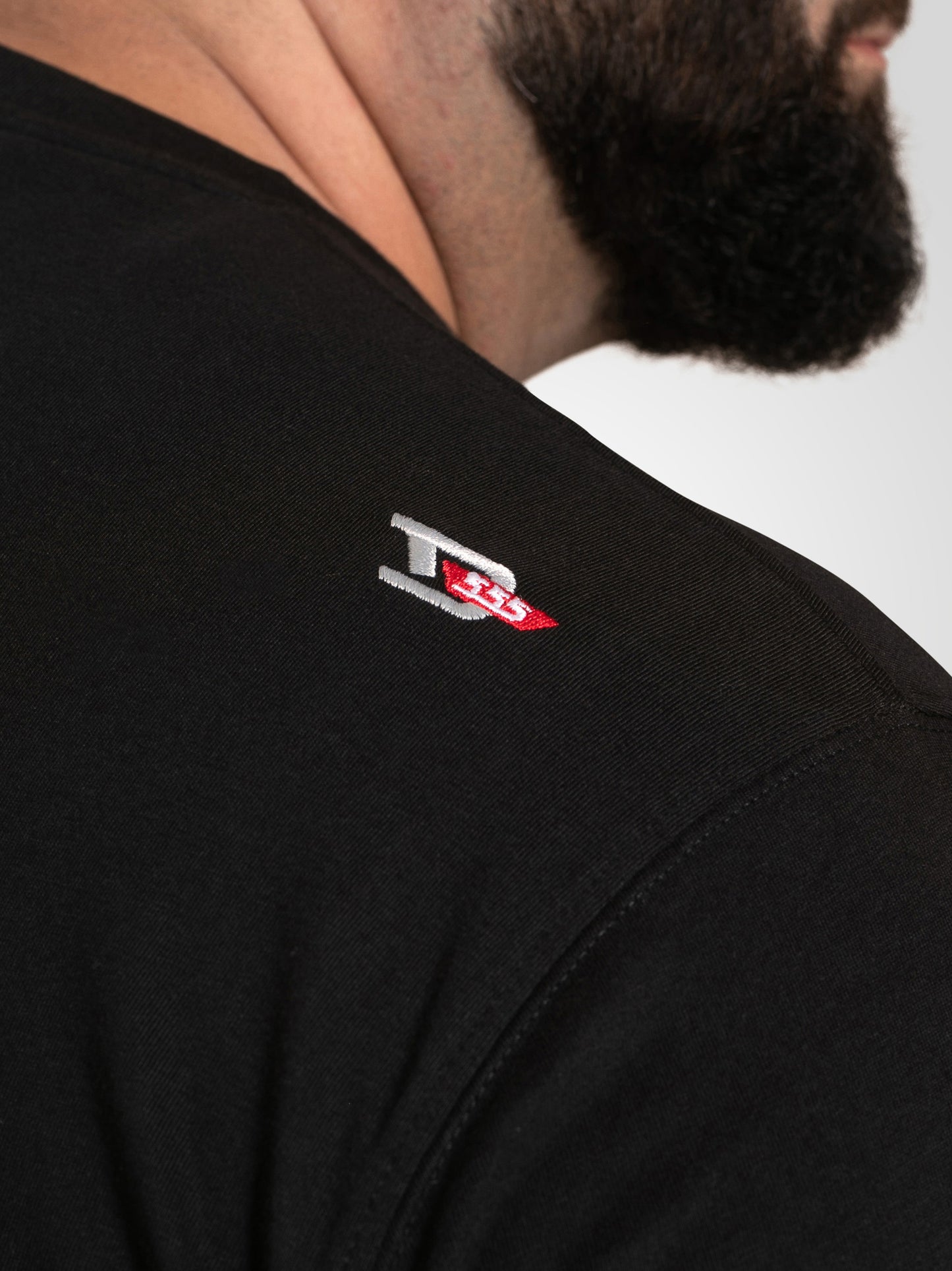 GINZA -D555 Black Tokyo with Dragon Printed Crew Neck T-Shirt