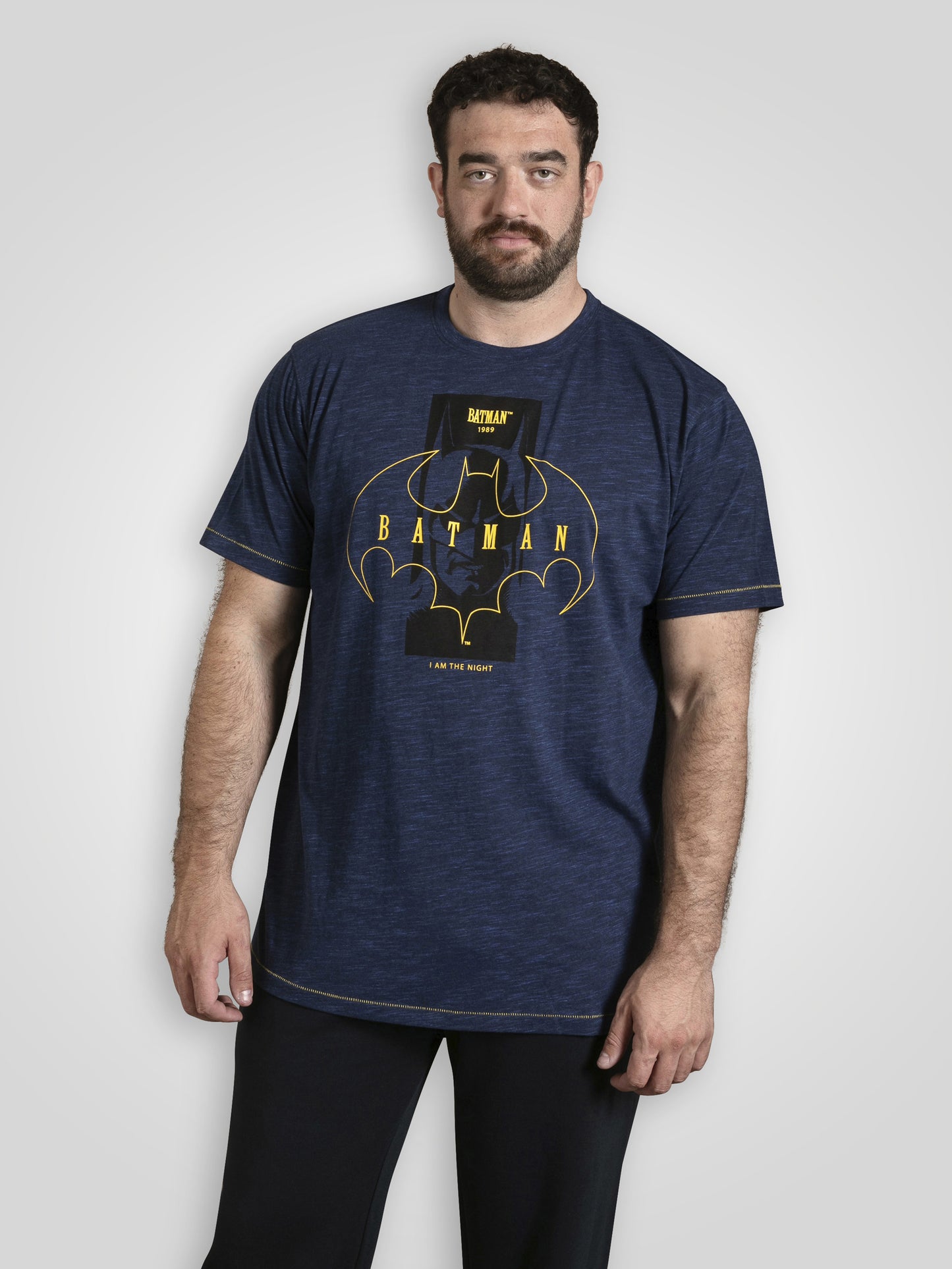 BURNLEY -D555 Blue Reno Official Licensed Batman Printed T-Shirt