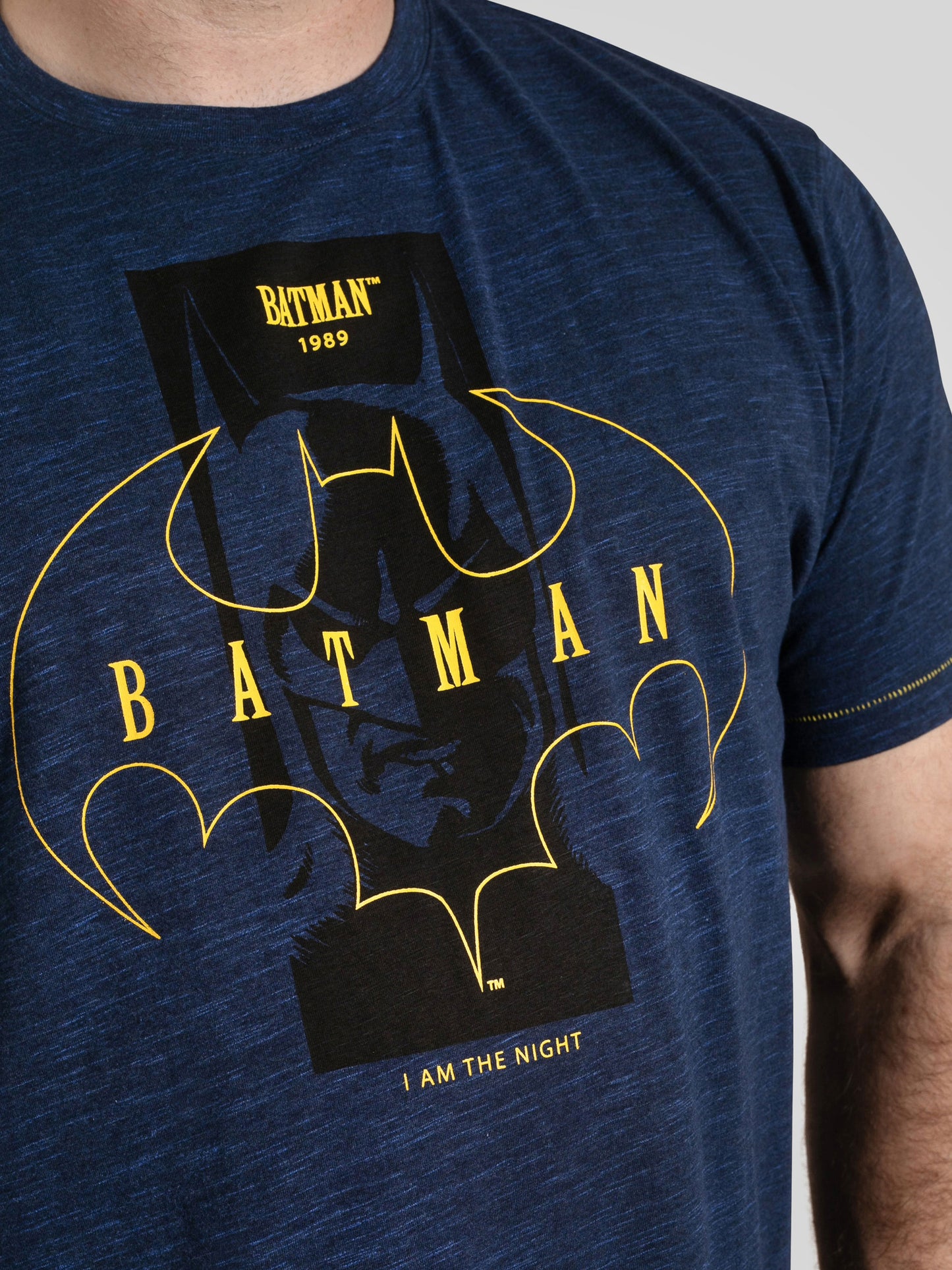 BURNLEY -D555 Blue Reno Official Licensed Batman Printed T-Shirt