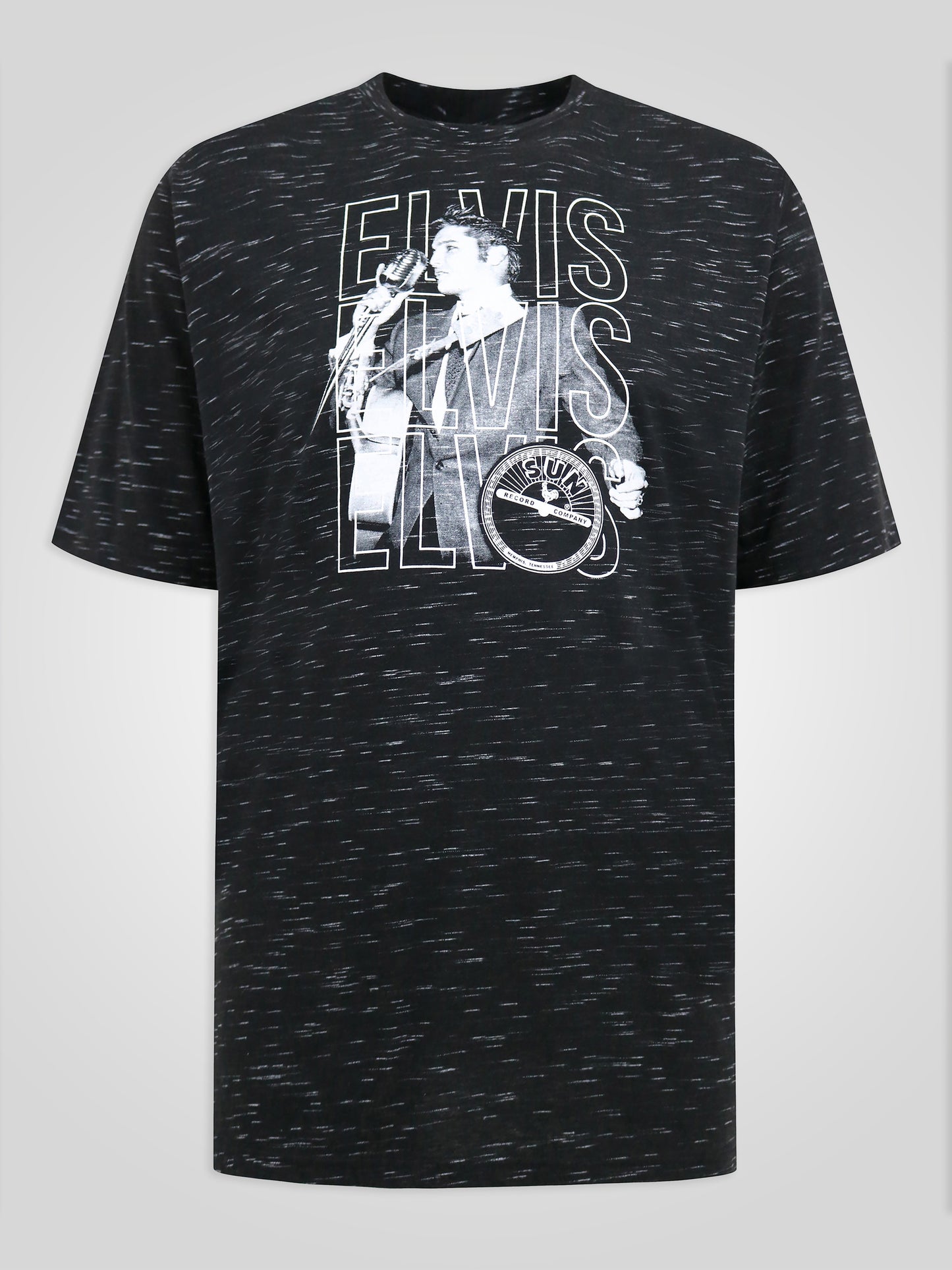 GRACELAND -D555 Black Reno Official Licensed Elvis Presley Printed T-Shirt