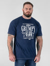 COOPER -D555 Navy Reno Grumpy Old Man Printed Crew Neck T-Shirt