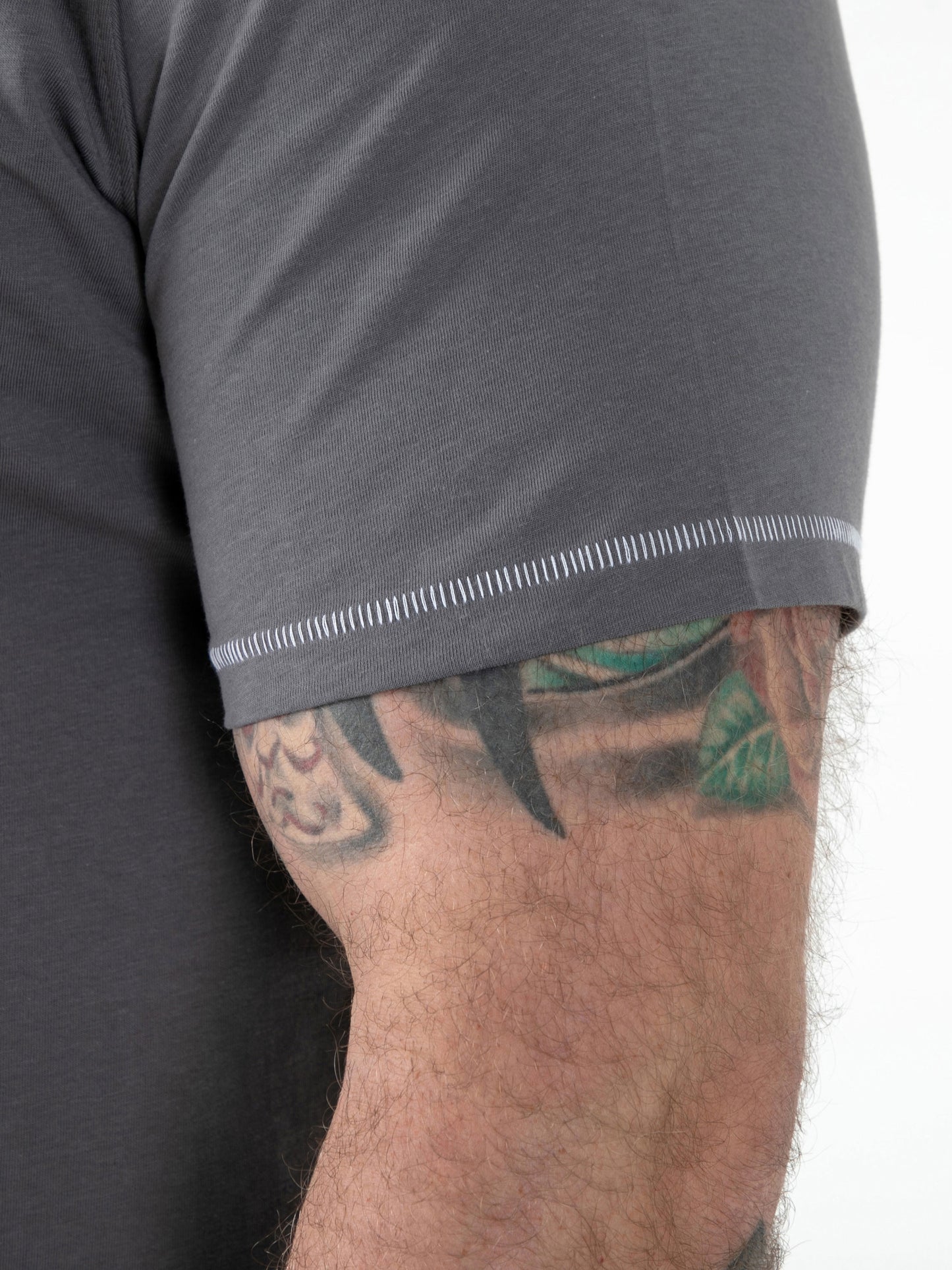 JASPER -D555 Grey Official Licensed Gas Monkey Printed Crew Neck T-Shirt