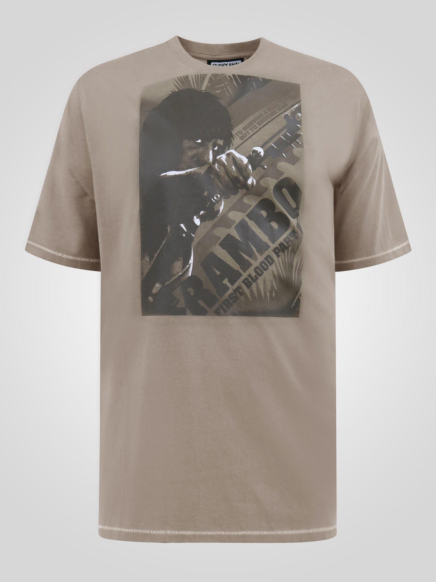 JARRETT -D555 Stone Official Licensed Rambo Printed T-Shirt