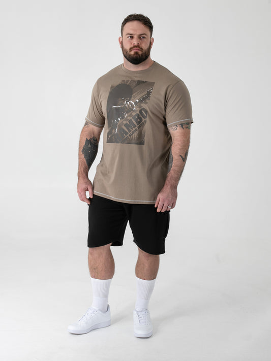 JARRETT -D555 Stone Official Licensed Rambo Printed T-Shirt
