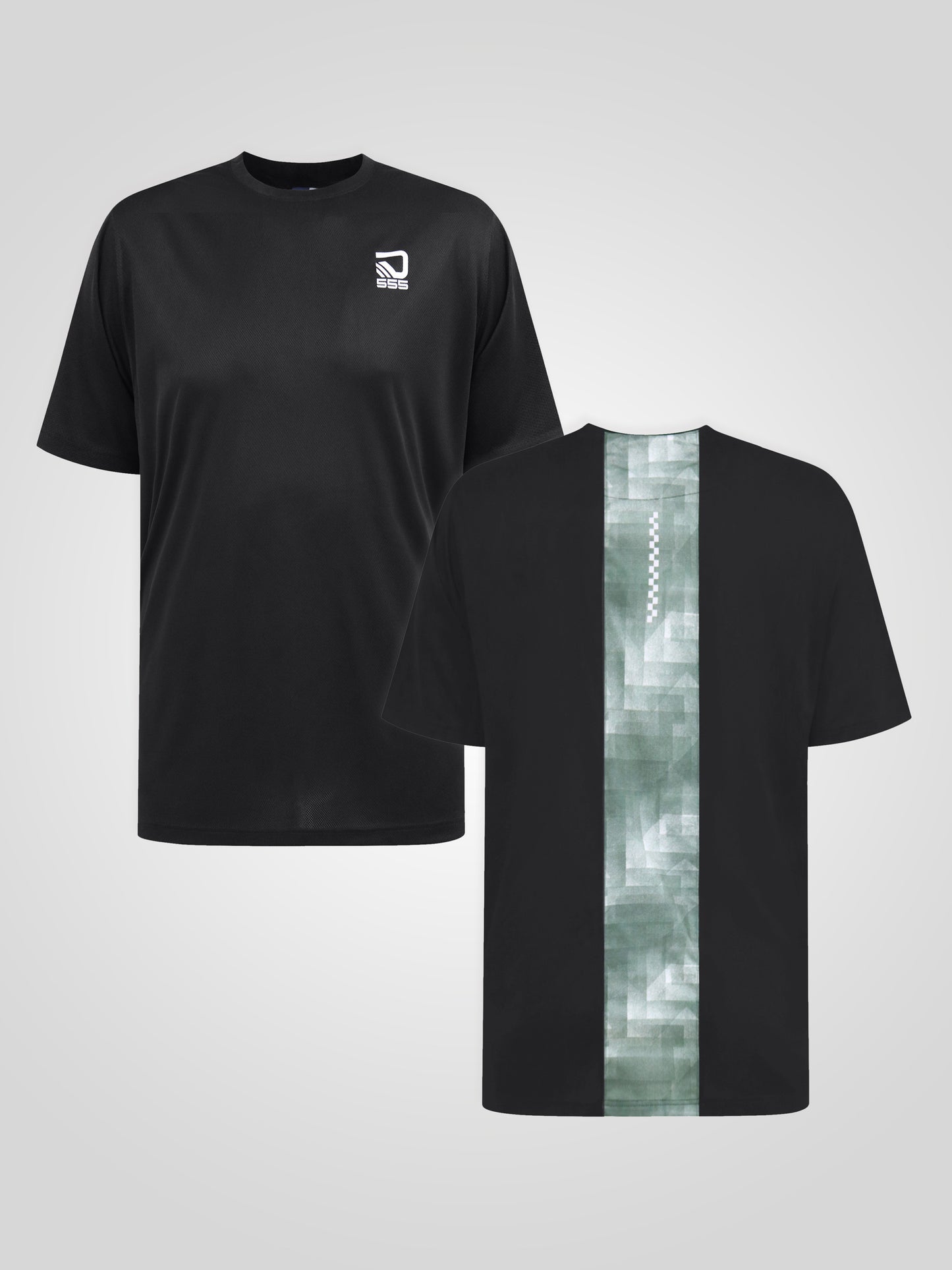 SCOTT -D555 Black Dry Wear Light Weight Reno Mesh Crew Neck T-Shirt