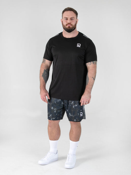 SCOTT -D555 Black Dry Wear Light Weight Reno Mesh Crew Neck T-Shirt