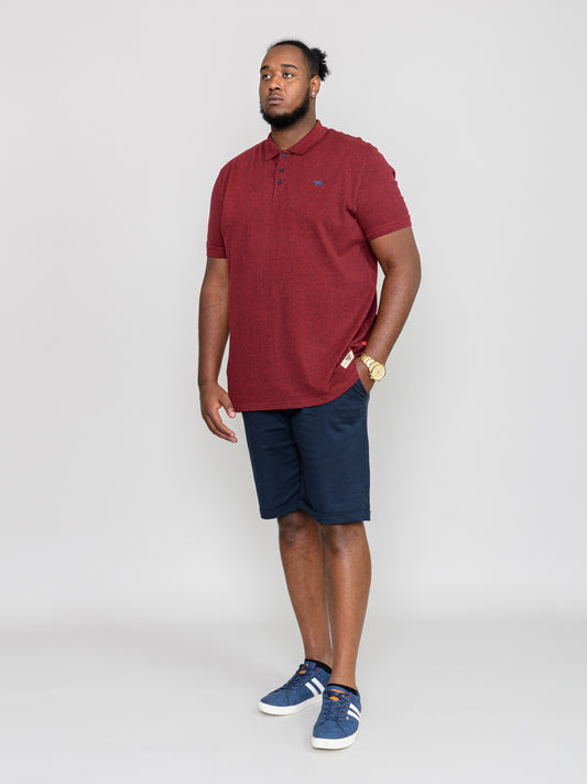 WINCHESTER 1-D555 Red Twist Red Twisted Polo with Chest Emb