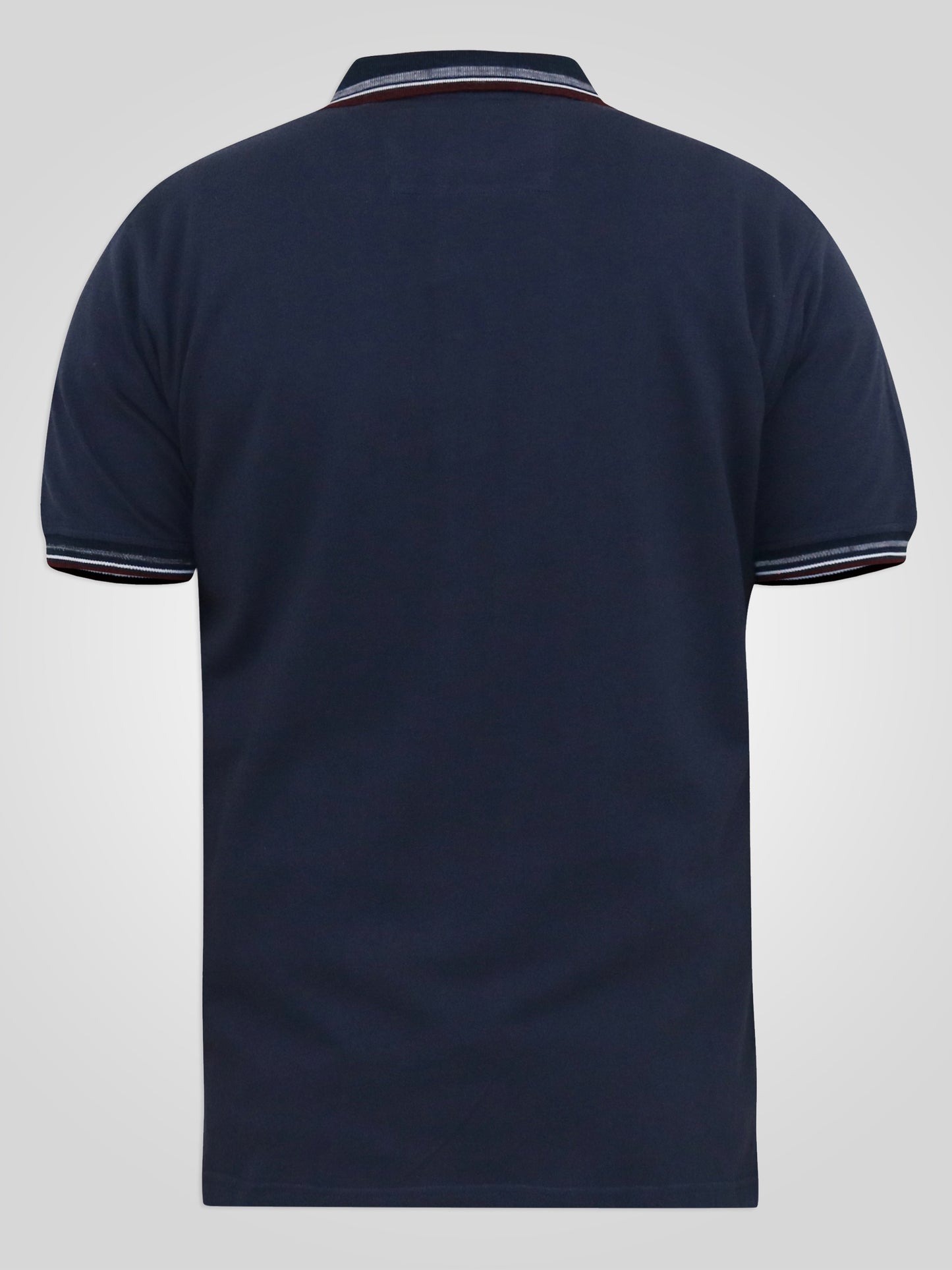 BENJAMIN 1 -D555 Navy Blue Pique Polo Shirt with Chest Embroidery
