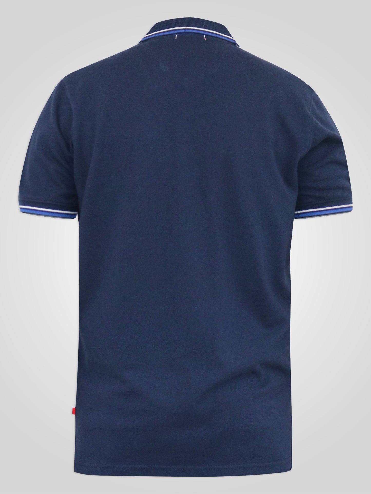 SALFORD 1 -D555 Navy Blue Pique Polo with Collar Tipping Detail and Embroidery