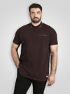 REDDITCH 1 -D555 Burgundy Pique Polo Shirt with Jacquard Collar