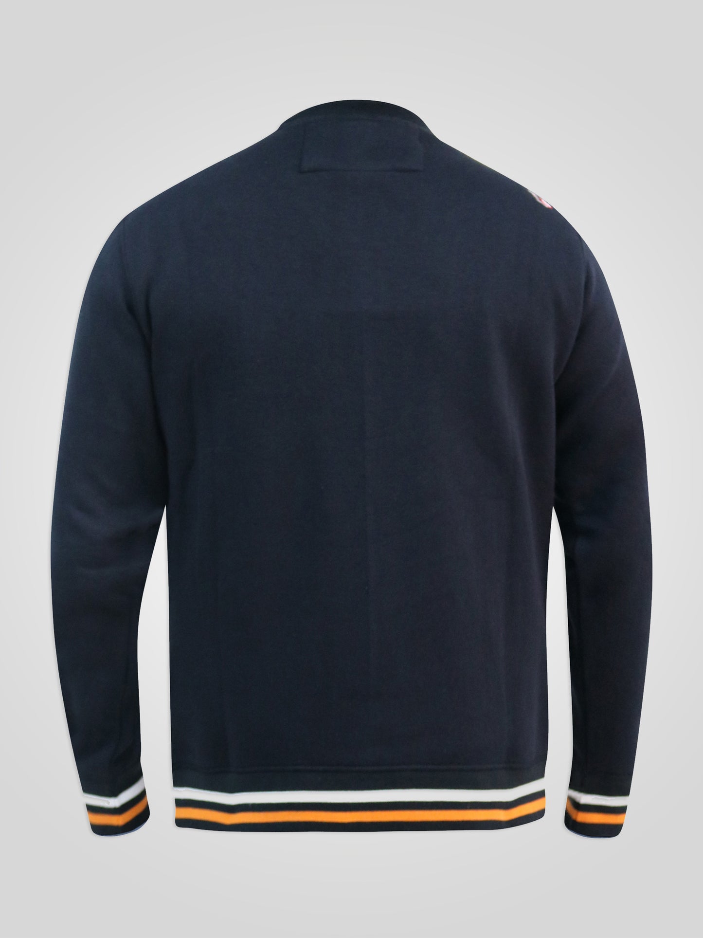 MARLOW -D555 Navy Blue Superior Track and Field Printed Crew Neck Sweatshirt