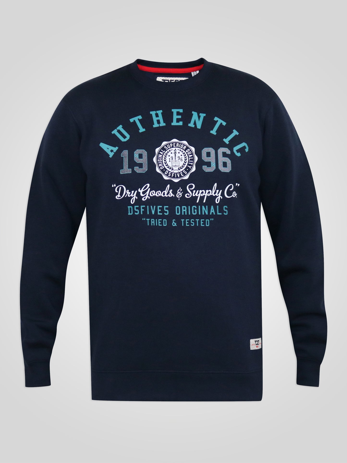 KEYWORTH -D555 Navy Blue Authentic Printed Crew Neck Sweatshirt