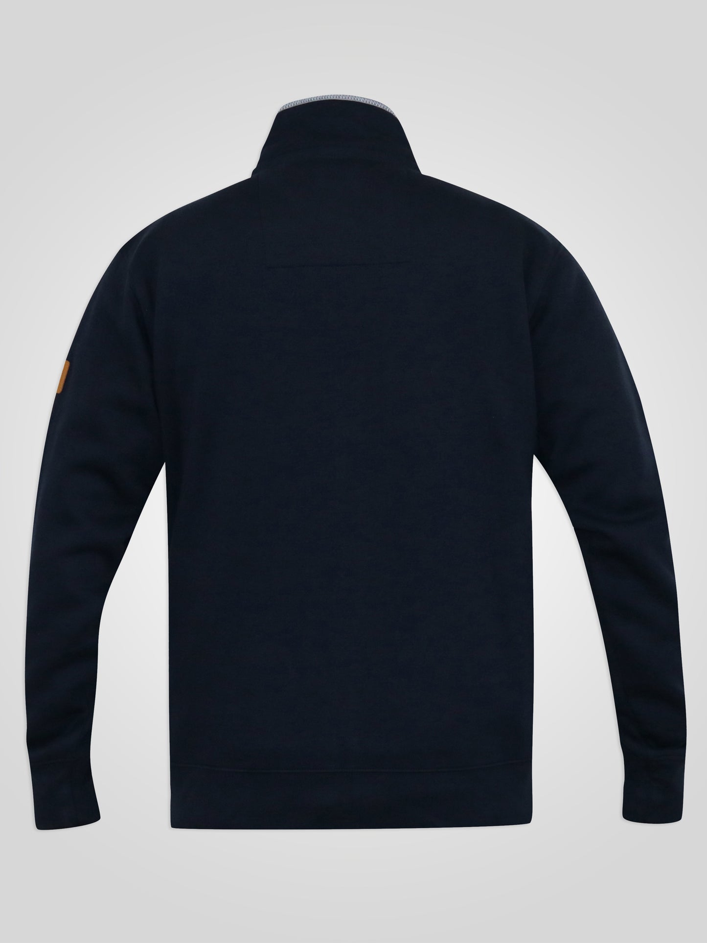 NASHUA -D555 Navy Blue Zip Through Sweatshirt In Fleece