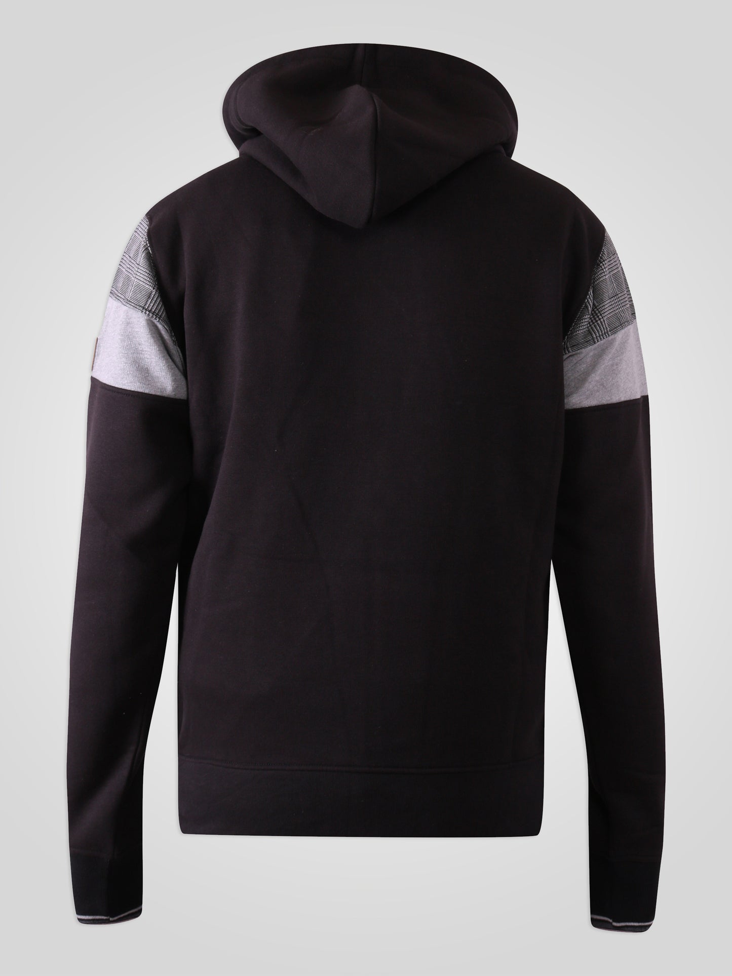 KIPLING -D555 Black Full Zip Hoody with Cut and Sew Chest and Sleeves