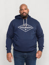 HANWELL -D555 Navy Blue Official Licensed Volkswagen Over Head Printed Hoody