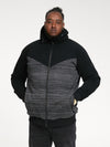 CLIPSTONE -D555 Black Zip Through Hoody with Sherpa Lining