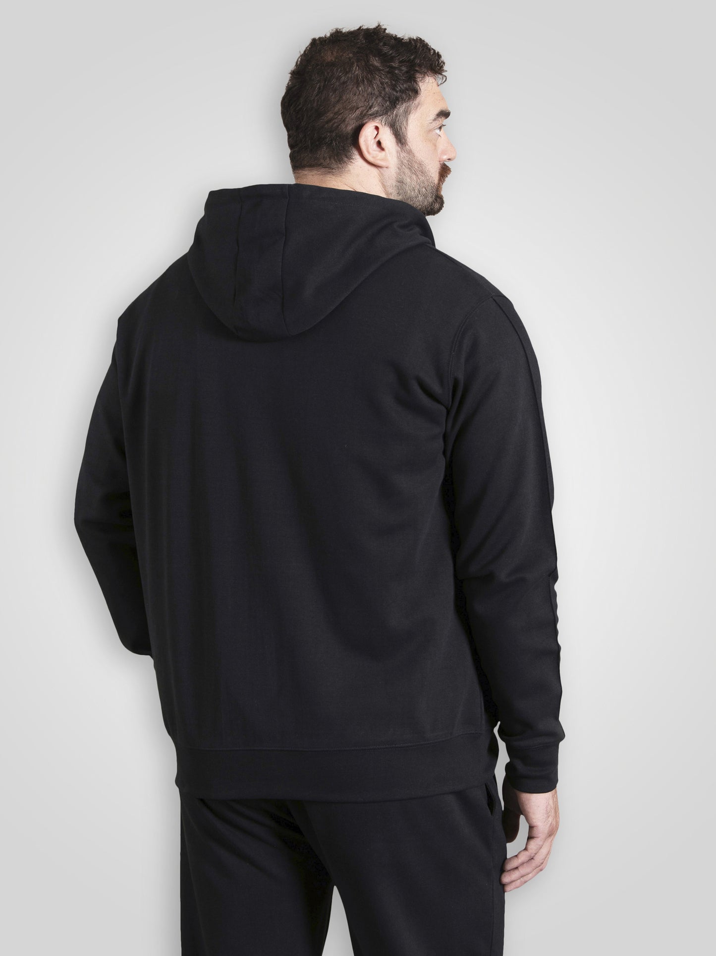 KENILWORTH -D555 Dark Navy Blue Couture Zip Through Hoody with Pin Tuck Sleeves