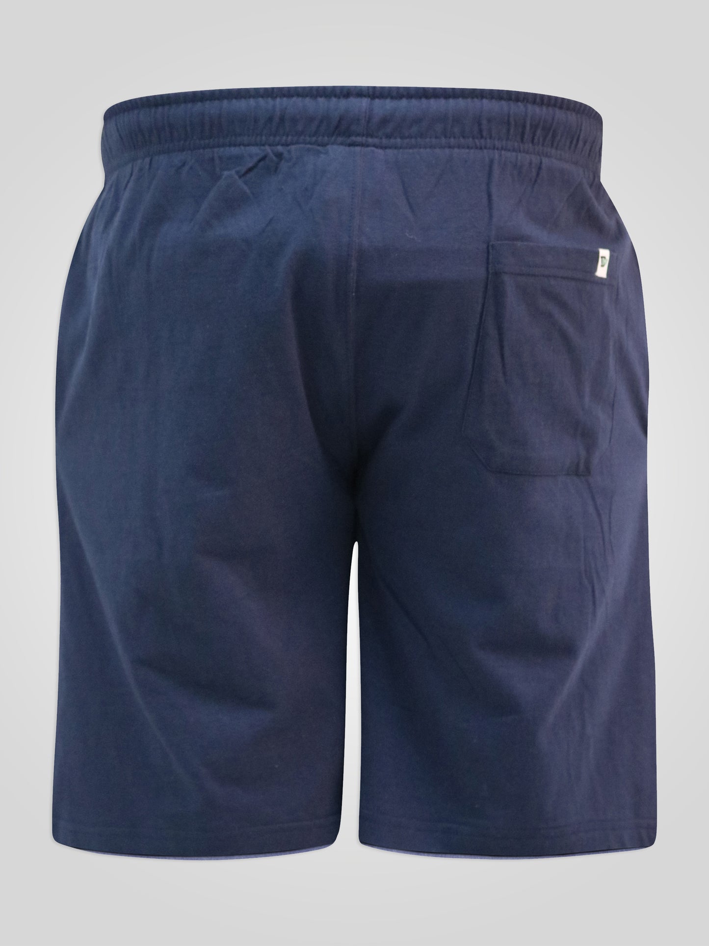 JERVIS 1 -D555 Grey Marl/Navy Blue Raglan T-Shirt and Shorts Loungewear Set