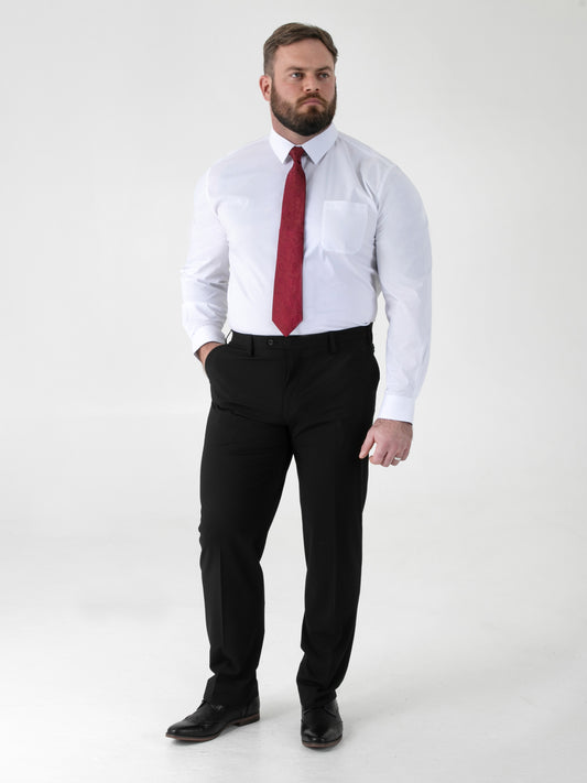 TED -D555 Black 4 Way Stretch Classic Trouser with Stretch Waistband