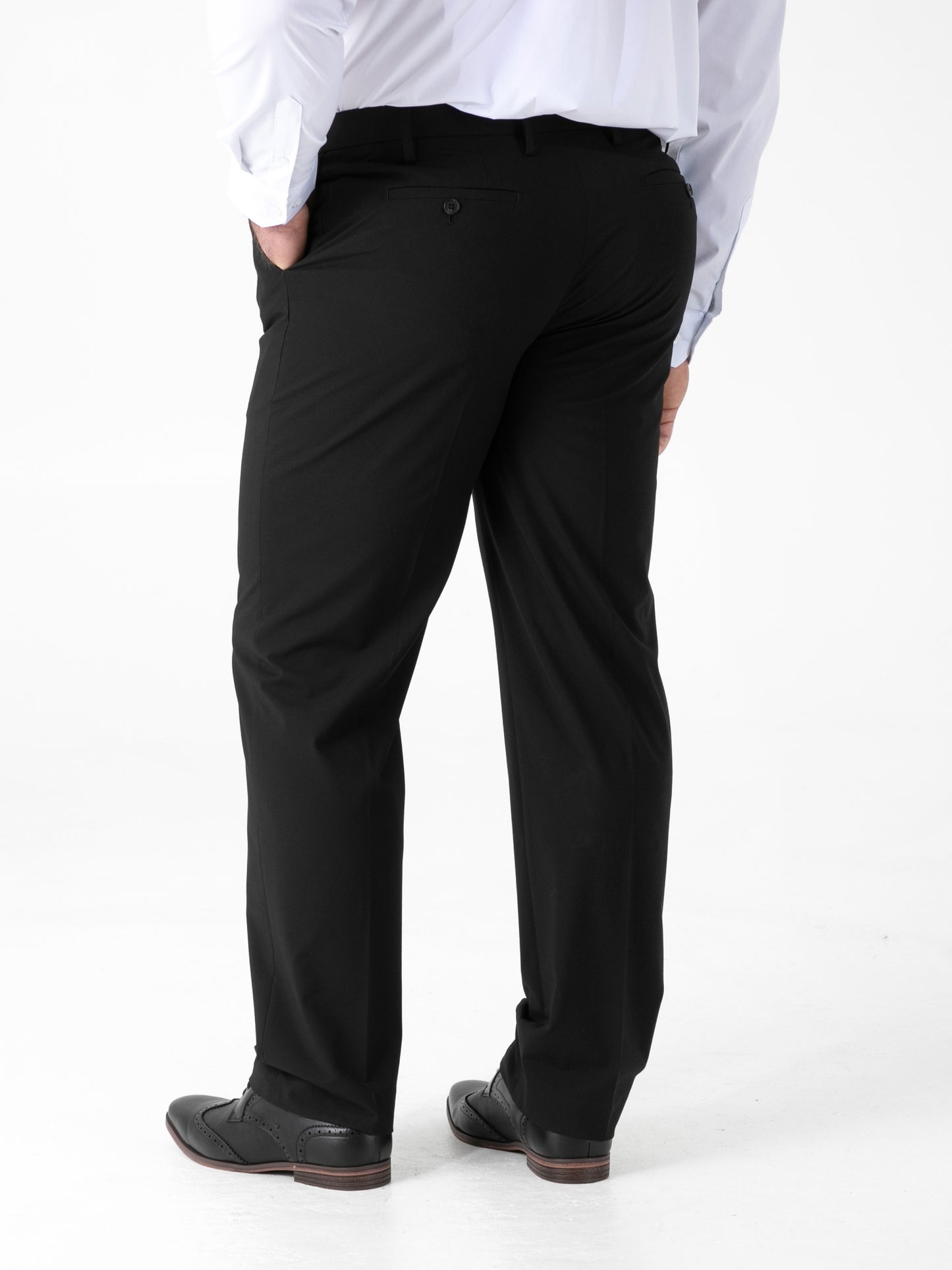 TED -D555 Black 4 Way Stretch Classic Trouser with Stretch Waistband