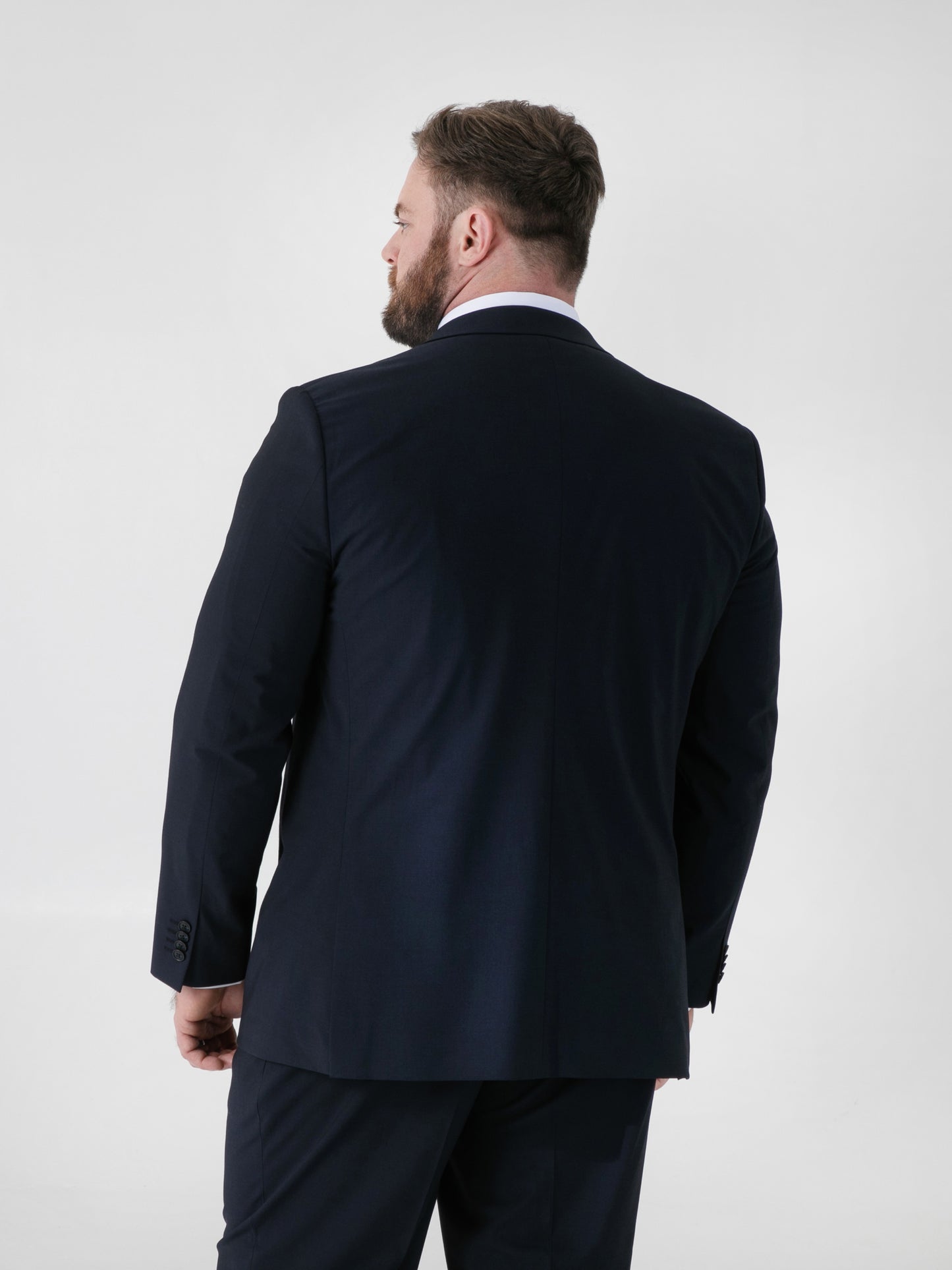 TED -D555 Navy Blue 4 Way Stretch Classic Suit Jacket