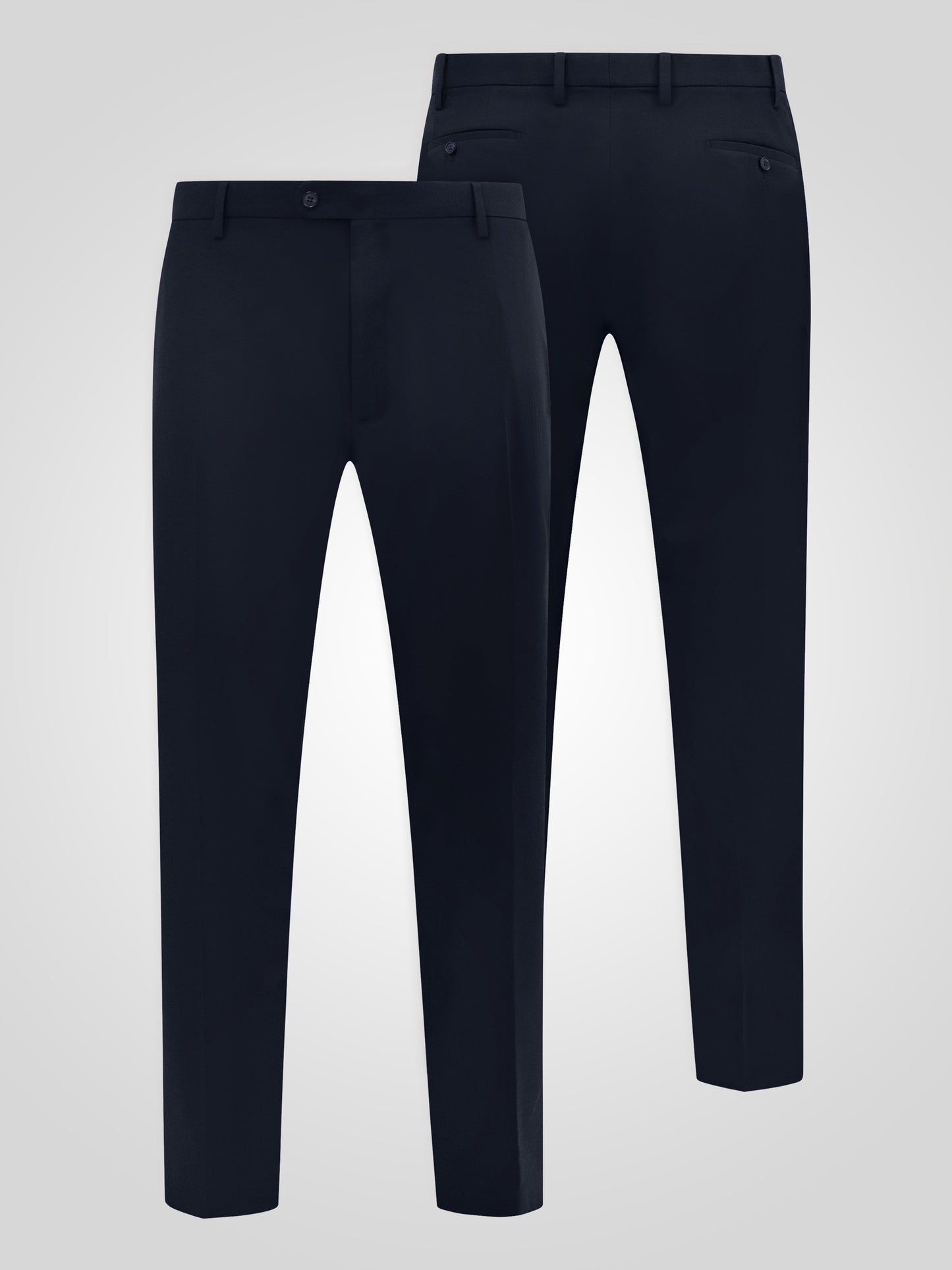 TED -D555 Navy Blue 4 Way Stretch Classic Trouser with Stretch Waistband