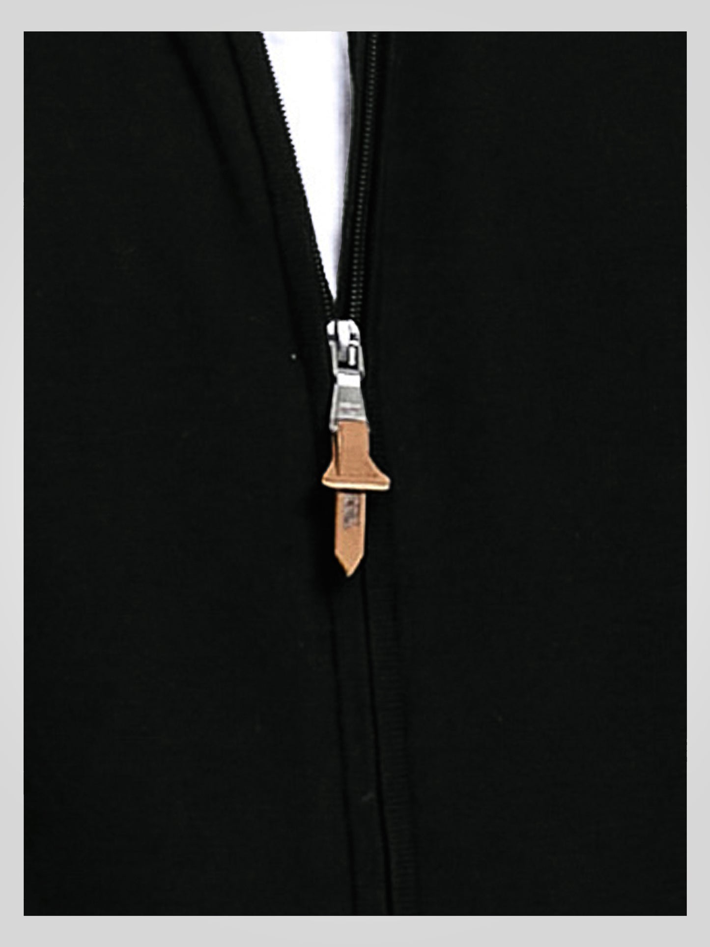 FRANCO 1 -D555 Black Classic Zip Through Knitted Sweater